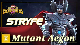 STRYFE (Mutant Aegon) How powerful is he? (6* Rank 2 Stryfe) Marvel Contest Of Champions