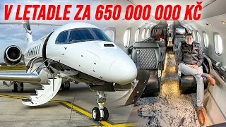 Let soukromým letadlem za 650 000 000 Kč Cessna Citation Longitude