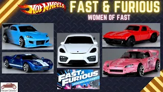 Hot Wheels 2024 Fast & Furious WOMEN OF FAST | Mazda Ford GT Porsche Corvette Honda