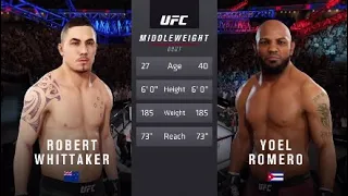 UFC 3 Robert Whittaker vs Yoel Romero Full Fight  [DONT BLINK}