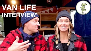 Van Life - Campervan Tour & Interview with Couple From "GO-VAN" Project