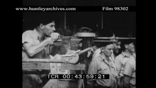 World War Two Gunnery Training.  Archive film 98302