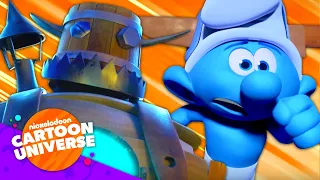 Smurfs Halloween ROBOT Costume Gone Wrong! 🤖 | Nickelodeon Cartoon Universe