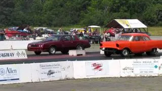 Monte Carlo SS VS  Big Block Chevy Bel Air Drag Race