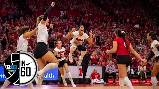 Ohio State at Nebraska | Sept. 24, 2022 | B1G Volleyball in 60