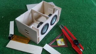 DIY mini subwoofer from multiplex wood