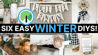 SUPER EASY Dollar Tree Winter Farmhouse DIYS for 2023 ❄️ Perfect for after Christmas!