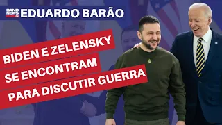 Biden e Zelensky se encontram para discutir guerra na Ucrânia | Eduardo Barão