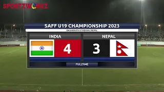 Semi Final 2 | India vs Nepal  | SAFF U19 Championship 2023 | Nepal