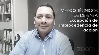 Medios técnicos de defensa | Excepción de improcedencia de acción | Christian Salas Beteta