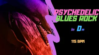 PSYCHEDELIC BLUES ROCK in D minor - Guitar Backing Track - 115 bpm Jam Track