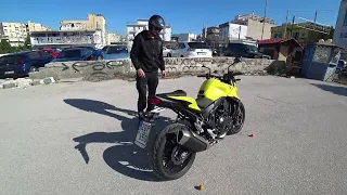 Stock exhaust sound on HONDA HORNET 750