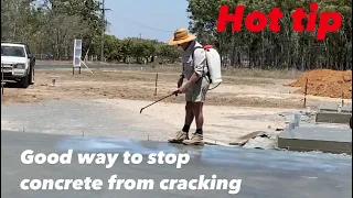 Good way to stop concrete from cracking