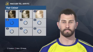 PES 2017- Eden Ben Basat (Maccabi Tel Aviv) face|עדן בן בסט (מכבי תל אביב)