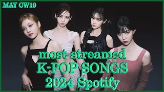 MOST STREAMED KPOP SONGS 2024 ON SPOTIFY ! (MAY | CW 19)