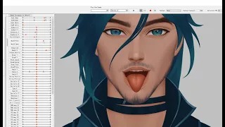 Live 2D Vtuber Model Tongue Test