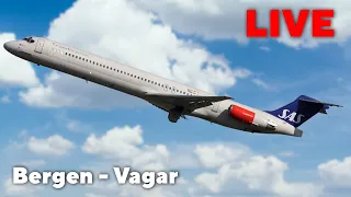 MSFS | Bergen - Vagar | Maddog MD-82  | SAS | VATSIM