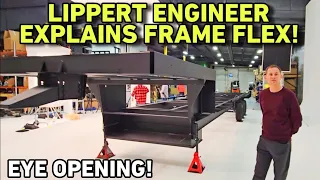 LIPPERT ENGINEERING VP Explains RV Frame Flex in depth! Normal vs Abnormal!