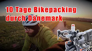 792 Km Bikepacking durch Dänemark 2024 im März - Überflutete Wege und schlafen bei Frost