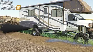 MUDDING LIFTED CAMPER! "ROLLING COAL" | NEBRASKA MUD | FARMING SIMULATOR 2019