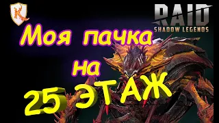 Пачка на 25 этаж паучихи Raid Shadow Legends