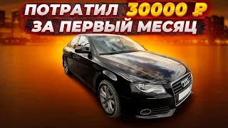 Купил AUDI A4 B8 2008 года по цене б/у Соляриса и потратил 30000 руб. за первый месяц владения.