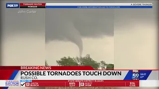 Rush Co. resident describes tornado after spotting funnel cloud