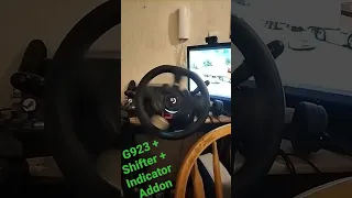 G923 Steering Wheel + SKRS Shifter + Indicator Addon