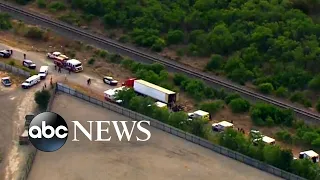 At least 46 people found dead inside tractor-trailer in Texas l ABC News