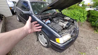 1997 Mercedes C36 AMG project  Got it to start and run properly