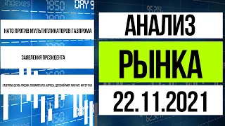 Анализ рынка 22.12.2021 / Прекрасные цифры в Газпроме против Геополитических рисков