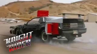 Upgraded KITT  vs. Juggernaut: Oil Slick, Turbo Boost and Super Pursuit Mode | Knight Rider