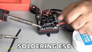 Soldering ESC wiring on Hobbywing XeRun RX8