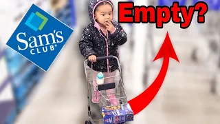 Sams Club Toddler Takeover Haul "But It's Empty Shelves In 2022"