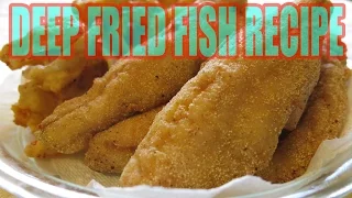 Deep fried fish recipe -Rainbow trout-