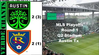 MLS PLAYOFFS: AUSTIN FC 2(3)- RSL 2(1) - Verde Chants