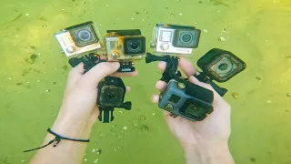 FOUND 6 LOST GoPros Underwater at Wakeboard PARK!!! (REVIEWING The FOOTAGE) *lost clip*