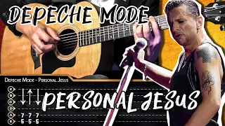 Depeche Mode - Personal Jesus | Рифф на гитаре для начинающих | КАК ИГРАТЬ