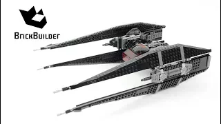 LEGO STAR WARS 75179 Kylo Ren TIE Fighter Speed Build for Collecrors Collection The Last Jedi (2/18)