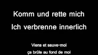 Tokio Hotel - Rette Mich Lyric & Traduction