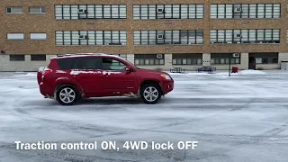 RAV4 (2006-2012) 4WD V6 acceleration tests on snow