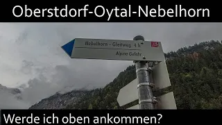 Von Oberstdorf durch das Oytal Richtung Nebelhorn, wandern in den Allgäuer Alpen.