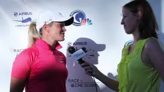 Suzann Pettersen's 1st Round Interview from the Airbus LPGA Classic