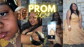 SENIOR PROM VLOG 2024 (prep + grwm) |hair,nails,lashes,haul,etc.|addisynmichelle👸🏾