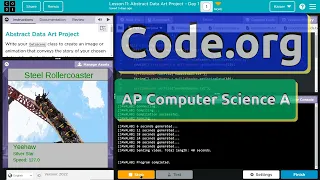 Code.org Abstract Data Art Project - Complete - Lesson 11, 12, and 13 | Answer Tutorial | Unit 4 CSA