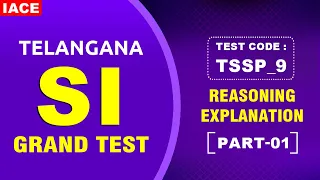 Telangana SI Grand Test || TSSP_9 || Reasoning Explanation Part-01 || #iace