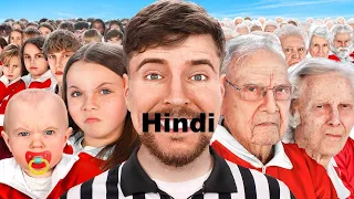 Age 1 - 100 Fight For $500,000 in Hindi | @MrBeast