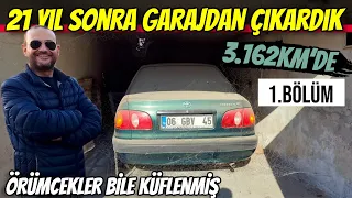 KM CİMRİLERİ | 3.162km Toyota Corolla 21 yıl sonra Küflü Garaj'dan çıkıyor | 1.Bölüm