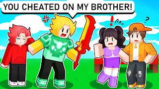 I Confronted My Little Brother's Cheating Girlfriend... (Roblox Bedwars)