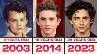 Evolution of Timothee Chalamet Age 0-28 (1995-2023)